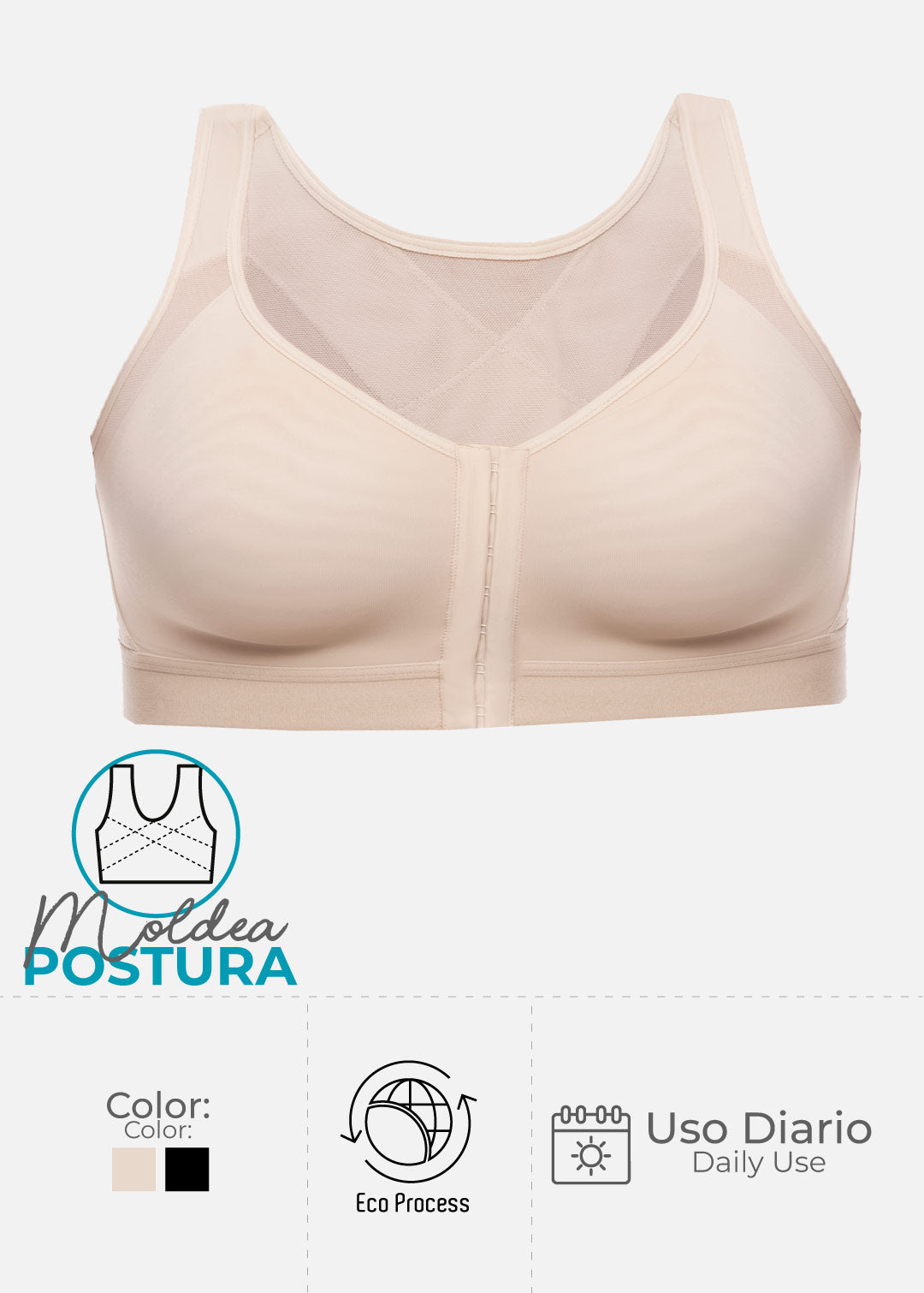 Brasier moldeador de postura multifuncional 7511