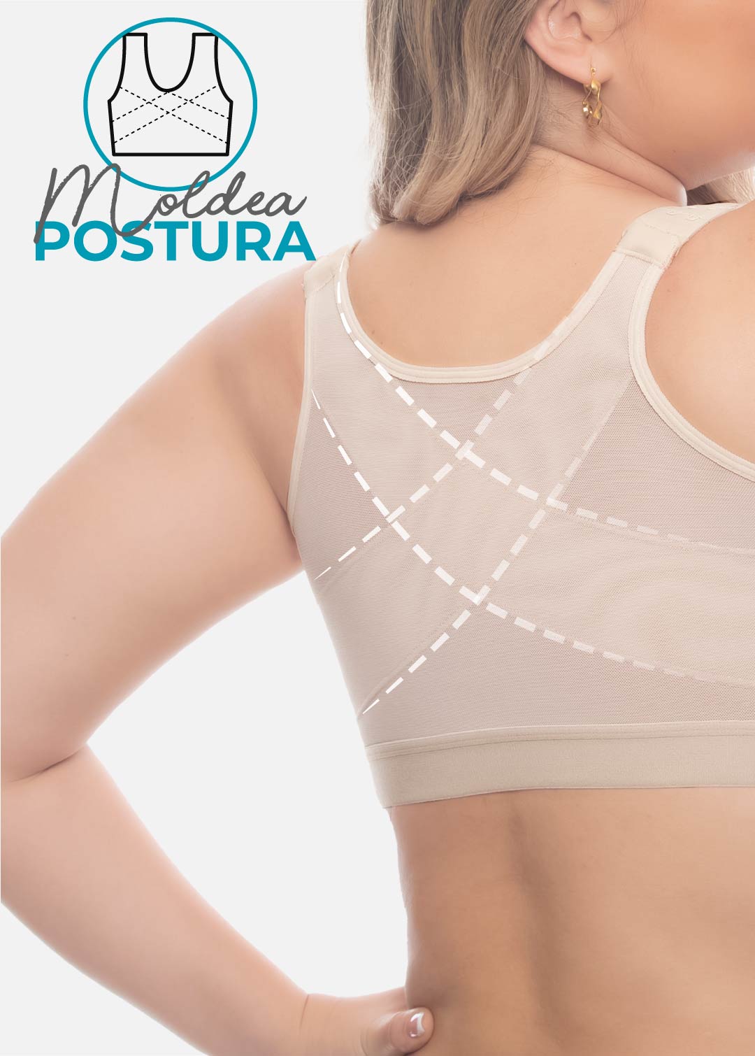 Brasier moldeador de postura multifuncional 7511
