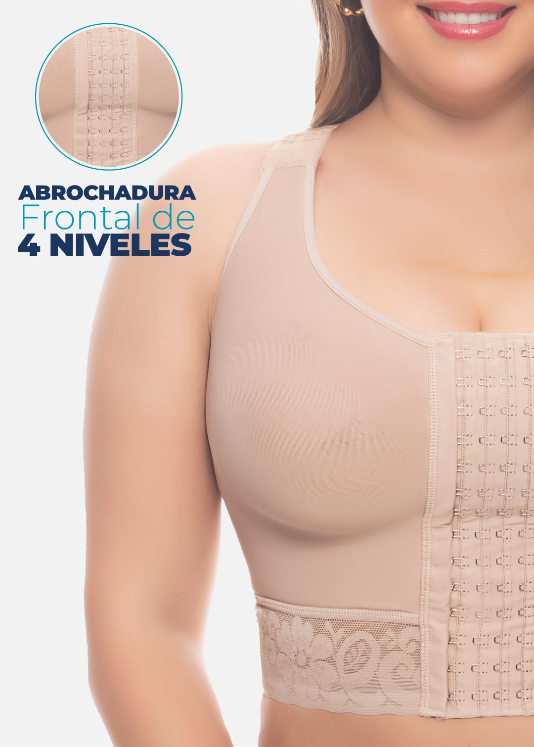 Brasier de realce medio con material de tecnología 3D 7581