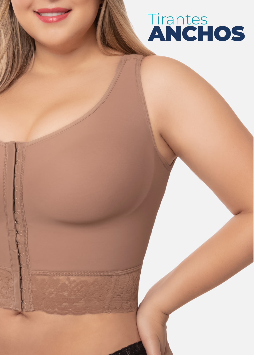 Brasier de realce medio con material de tecnología 3D 7581
