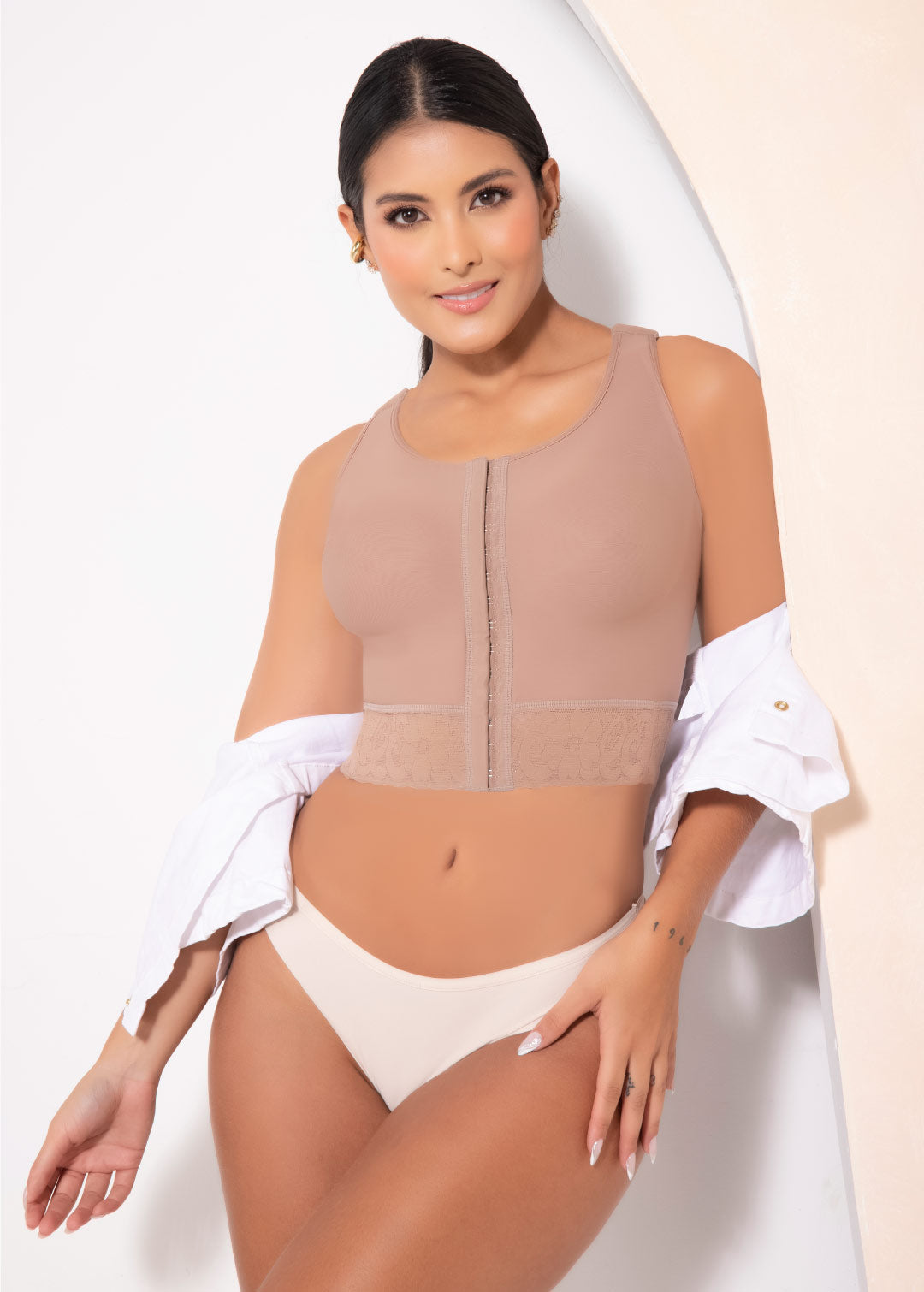 Brasier de realce medio con material de tecnología 3D 7581