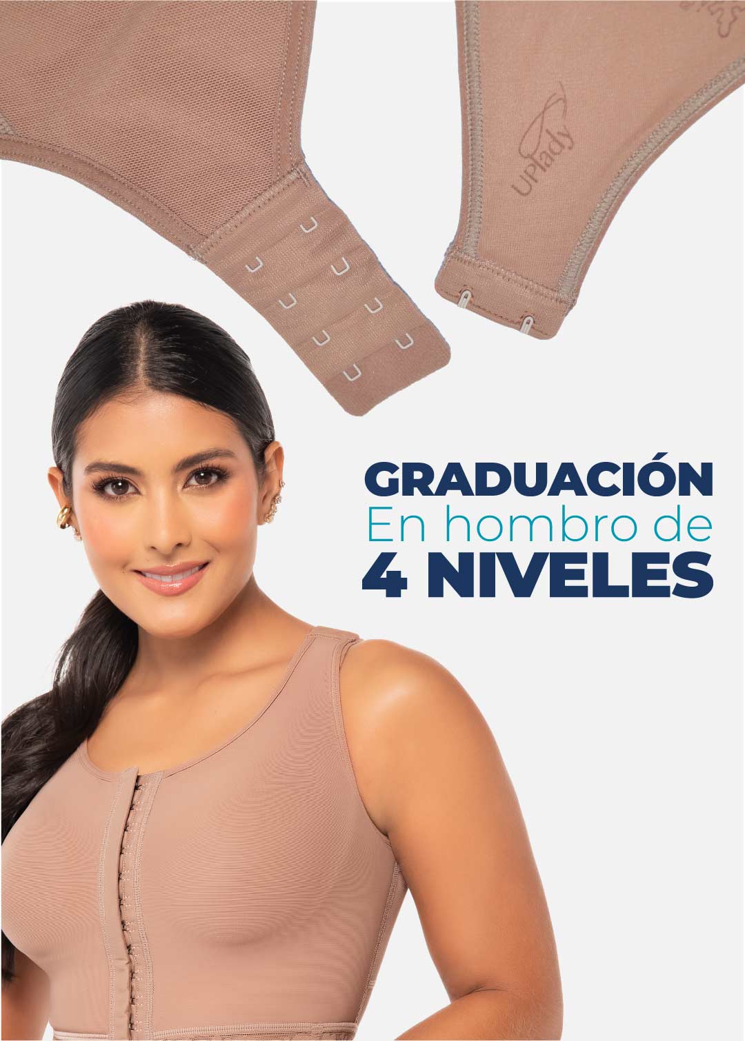 Brasier de realce medio con material de tecnología 3D 7581