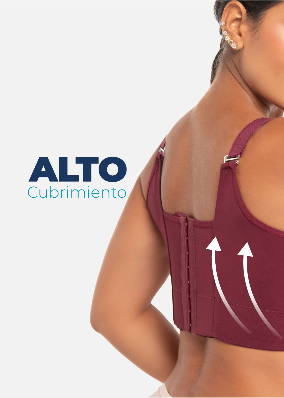 Brasier Plus Size De Realce Medio Y Cubrimiento Alto 8532