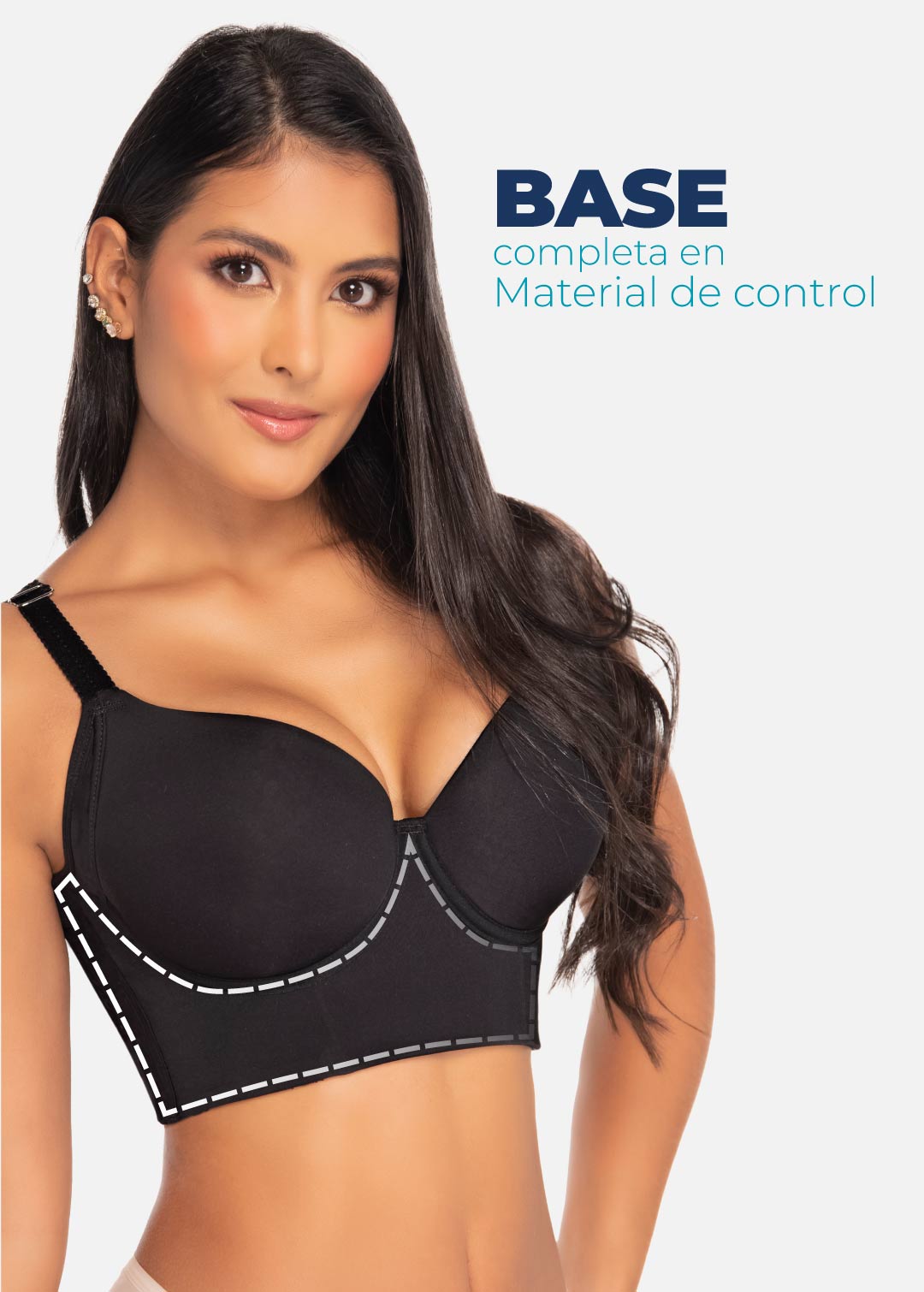 Brasier plus size de excelente cubrimiento 8546