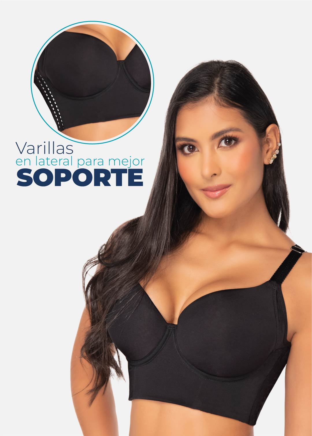 Brasier plus size de excelente cubrimiento 8546