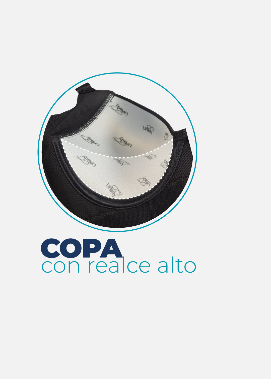 Brasier de realce alto con excelente cubrimiento en espalda y sisa 8545