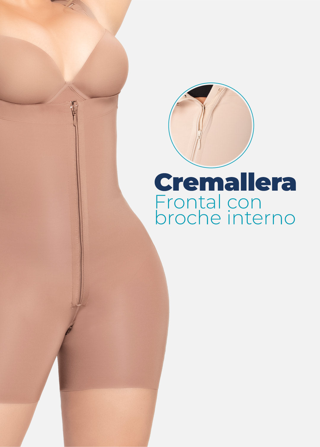 Faja strapless media pierna 6249