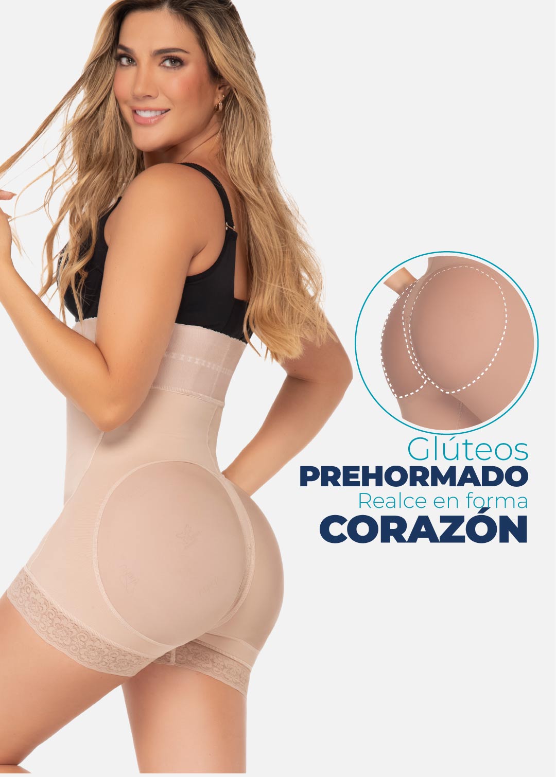 Faja cuerpo de guitarra strapless 6204
