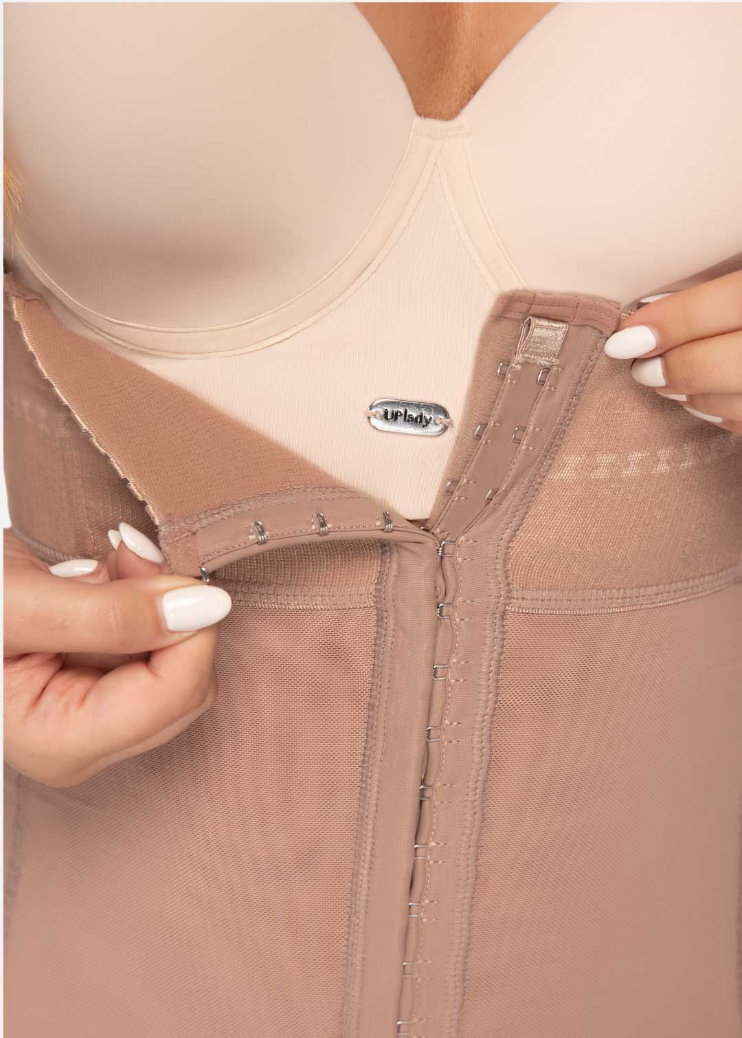 Faja cuerpo de guitarra strapless media pierna 6199