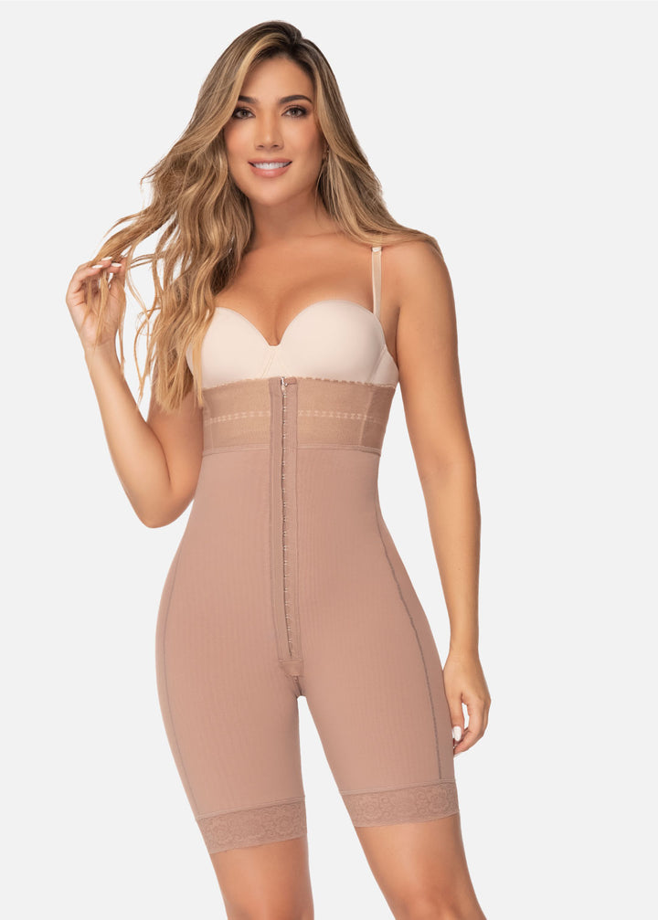 Faja cuerpo de guitarra strapless media pierna 6199