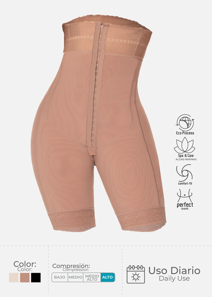Faja strapless media pierna 6217