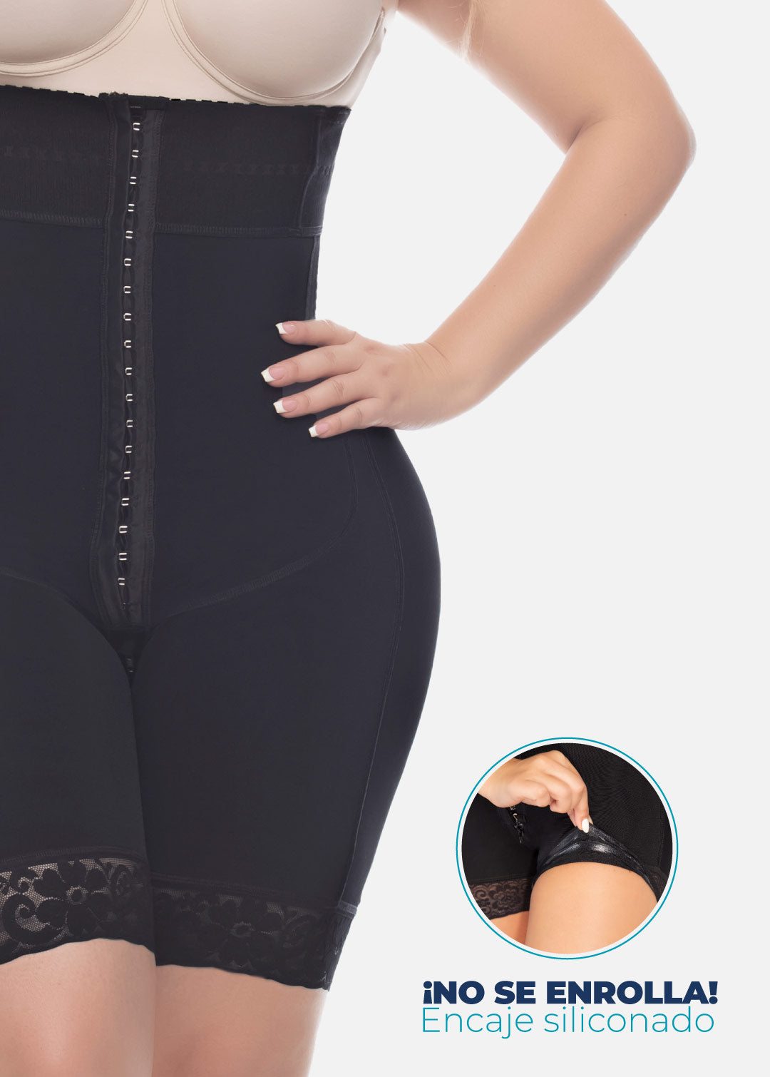 Faja strapless media pierna 6217