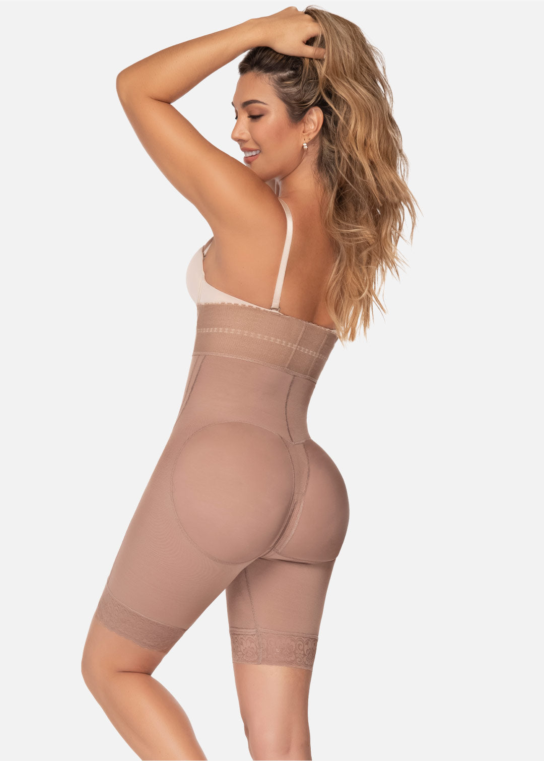 Faja strapless media pierna 6217
