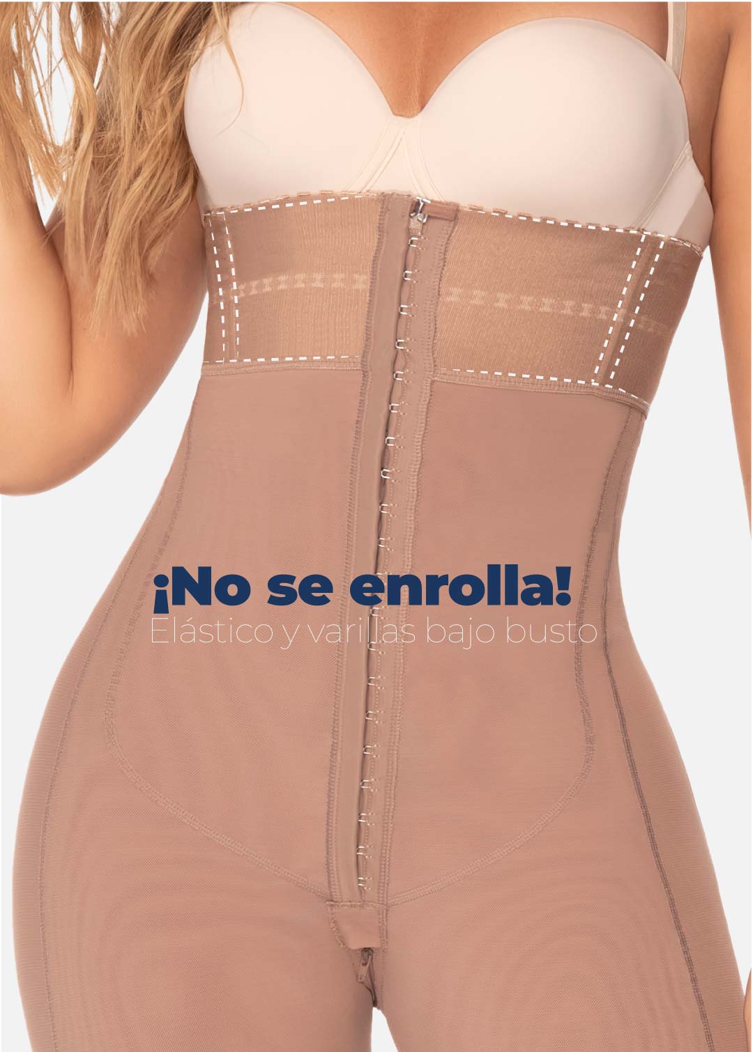 Faja strapless media pierna 6217