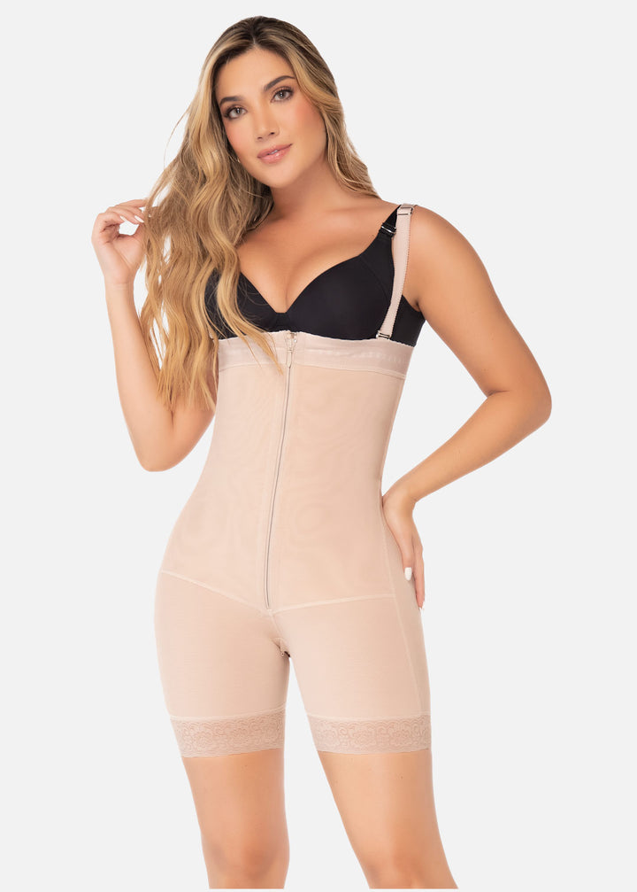 Faja strapless media pierna 6245