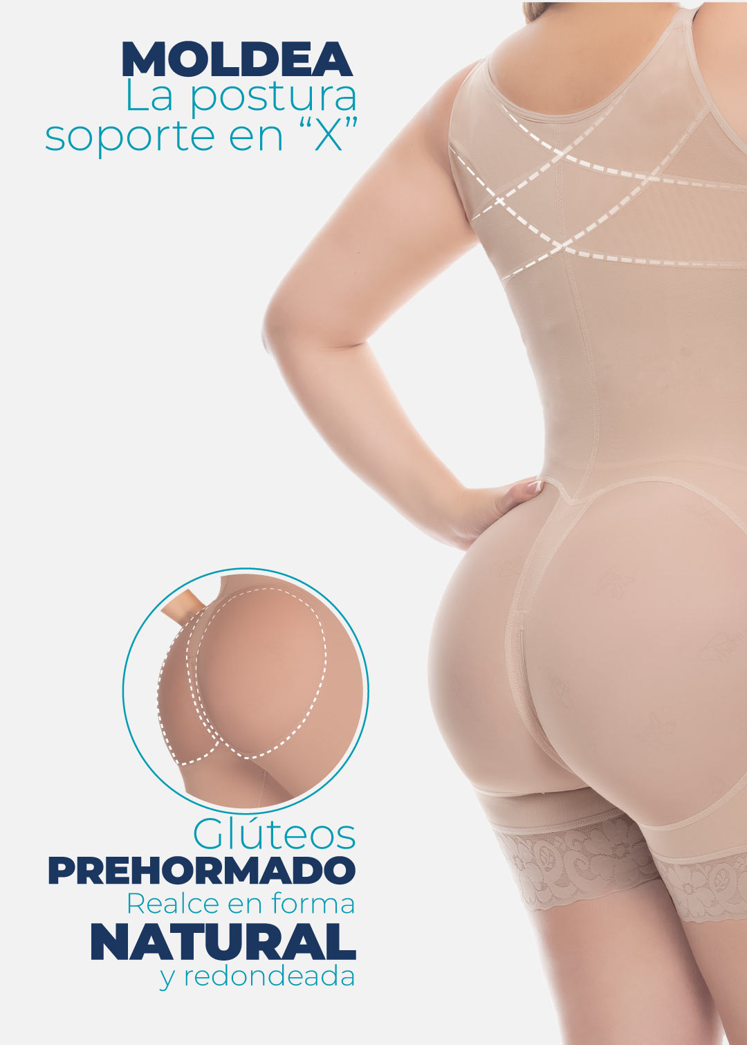 Faja cuerpo de guitarra con senos libres 6190