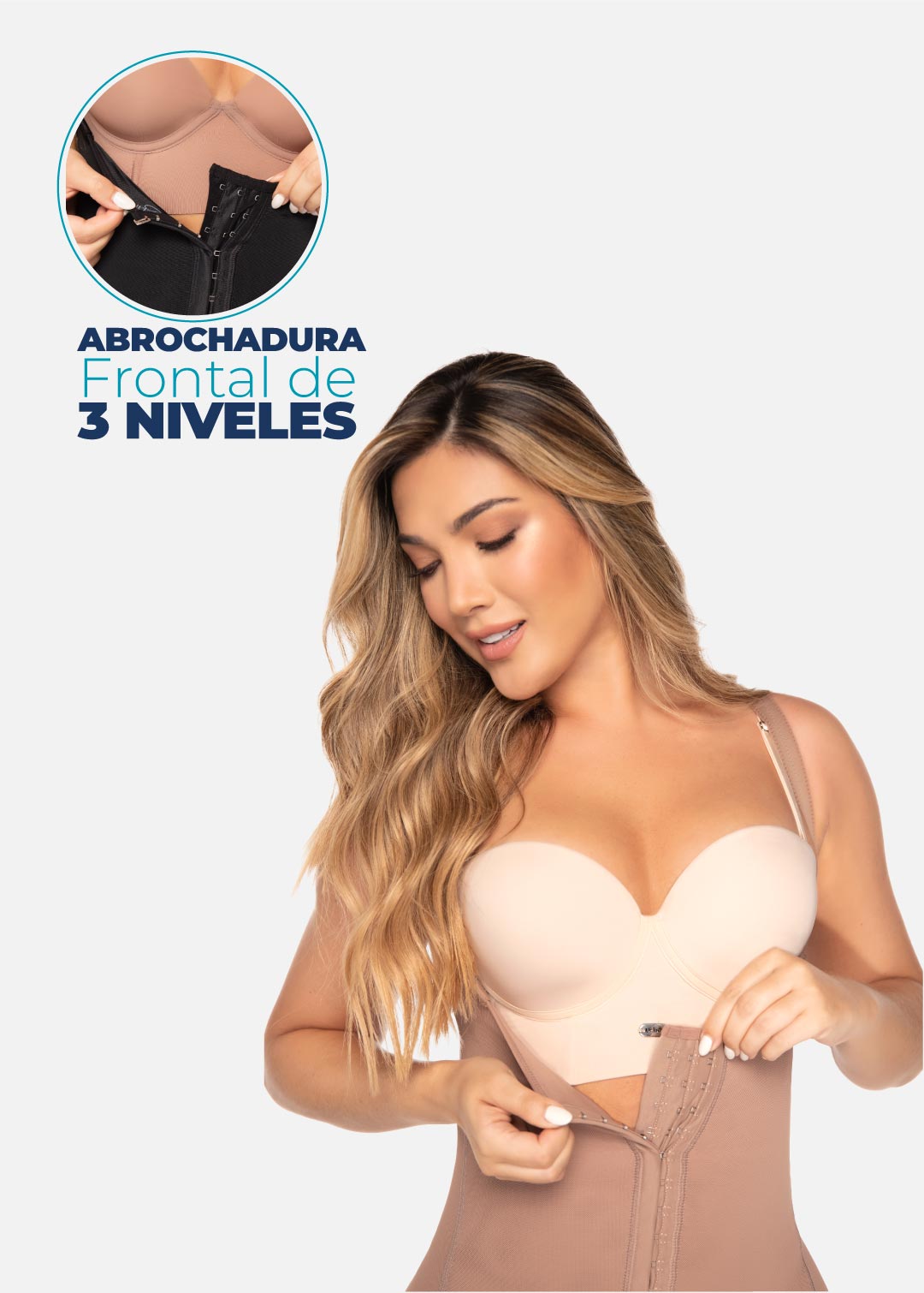 Faja cuerpo de guitarra con senos libres 6190