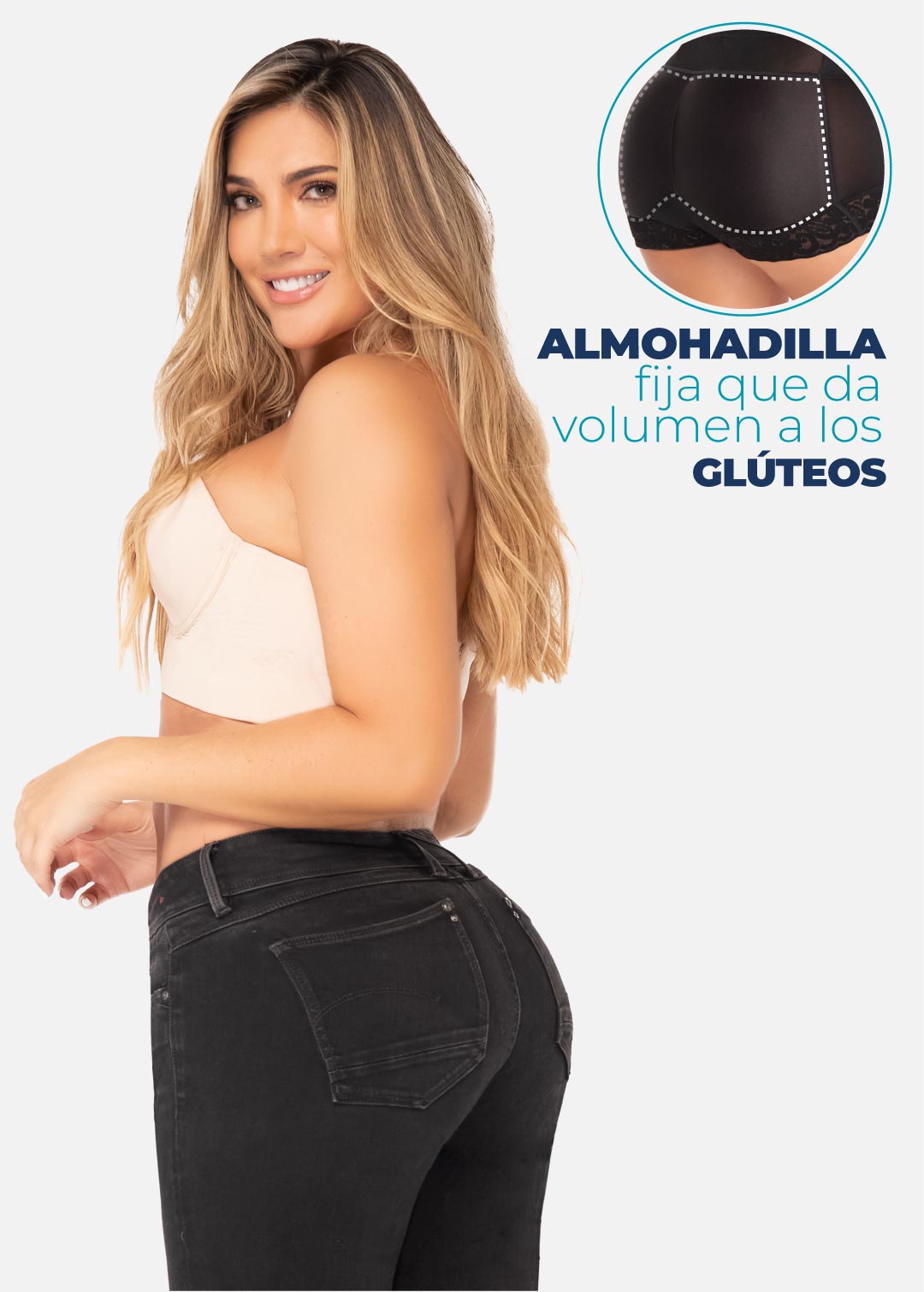 Panty Con Relleno Que Realza El Volumen De Gluteos Discretamente 6056