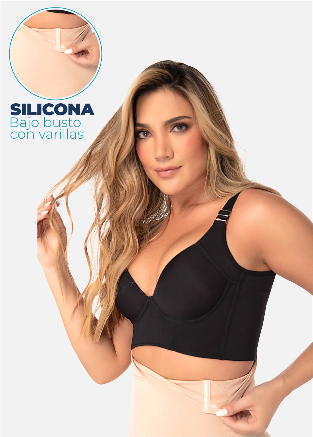Seamless strapless corta 201