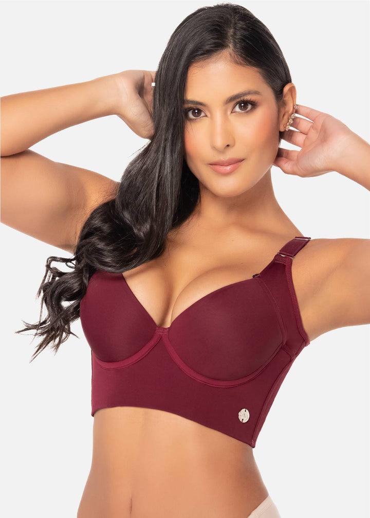 Brasier Plus Size De Realce Medio Y Cubrimiento Alto 8532