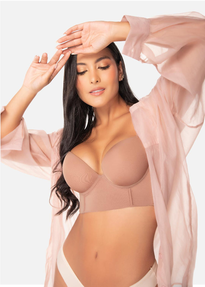 Brasier de realce alto con excelente cubrimiento en espalda y sisa 8545