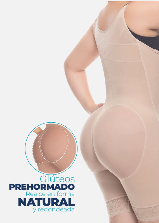 Faja cuerpo de guitarra con senos libres 6129