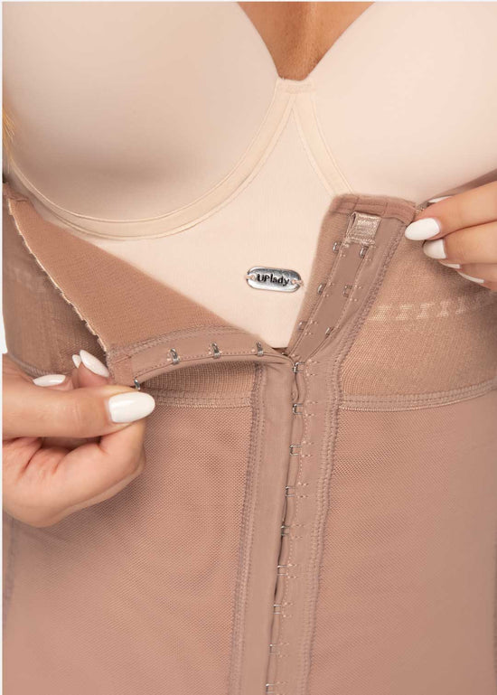 Faja cuerpo de guitarra strapless media pierna 6199