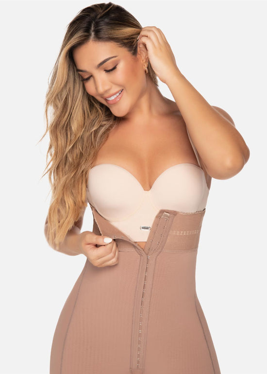 Faja cuerpo de guitarra strapless media pierna 6199