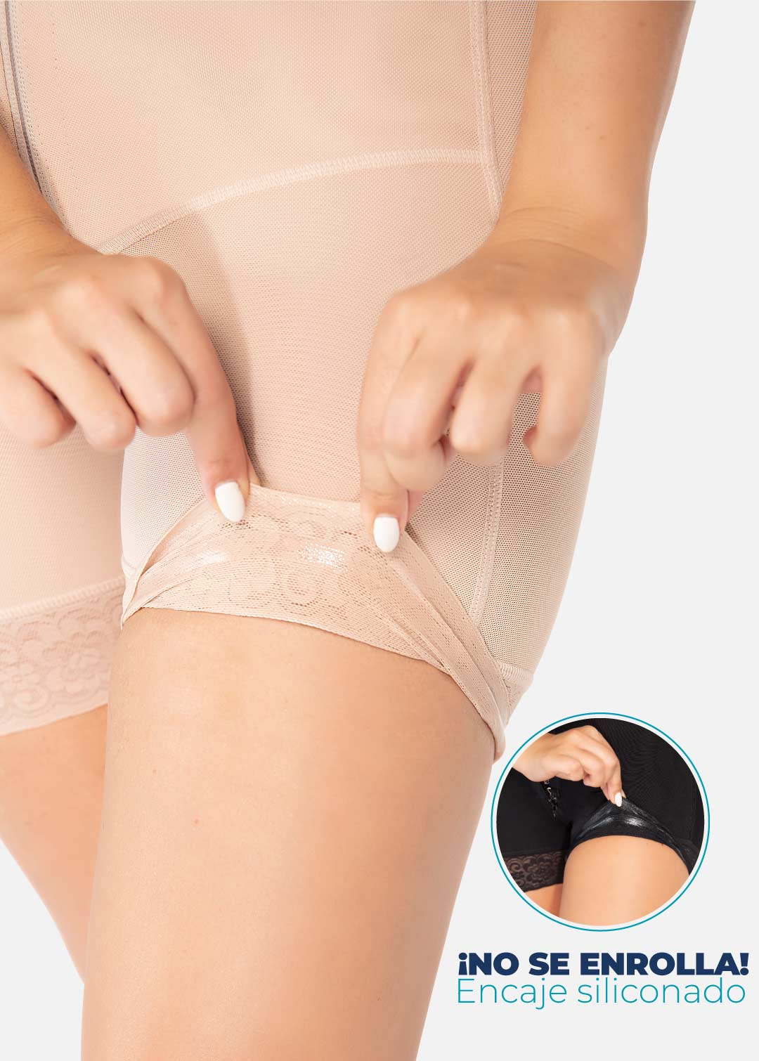 Faja strapless media pierna 6245