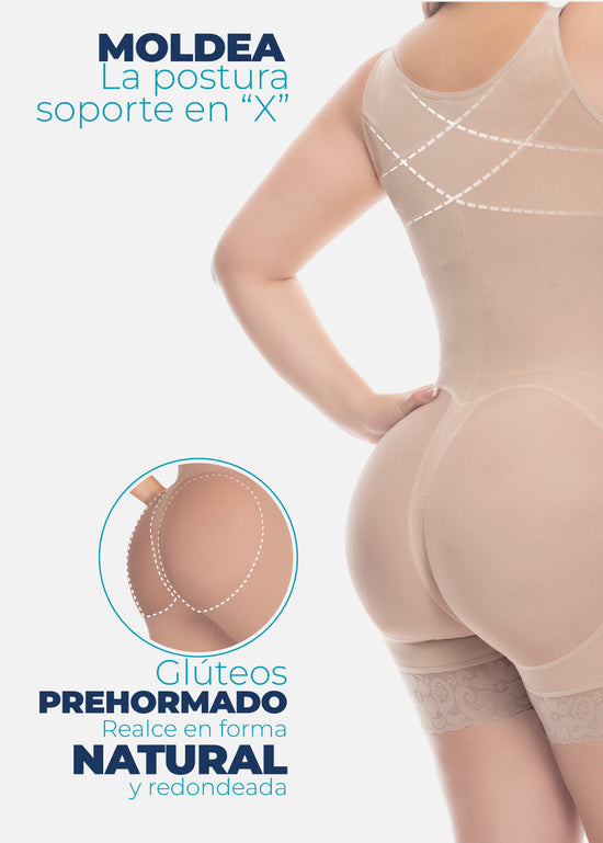 Faja cuerpo de guitarra con senos libres 6190